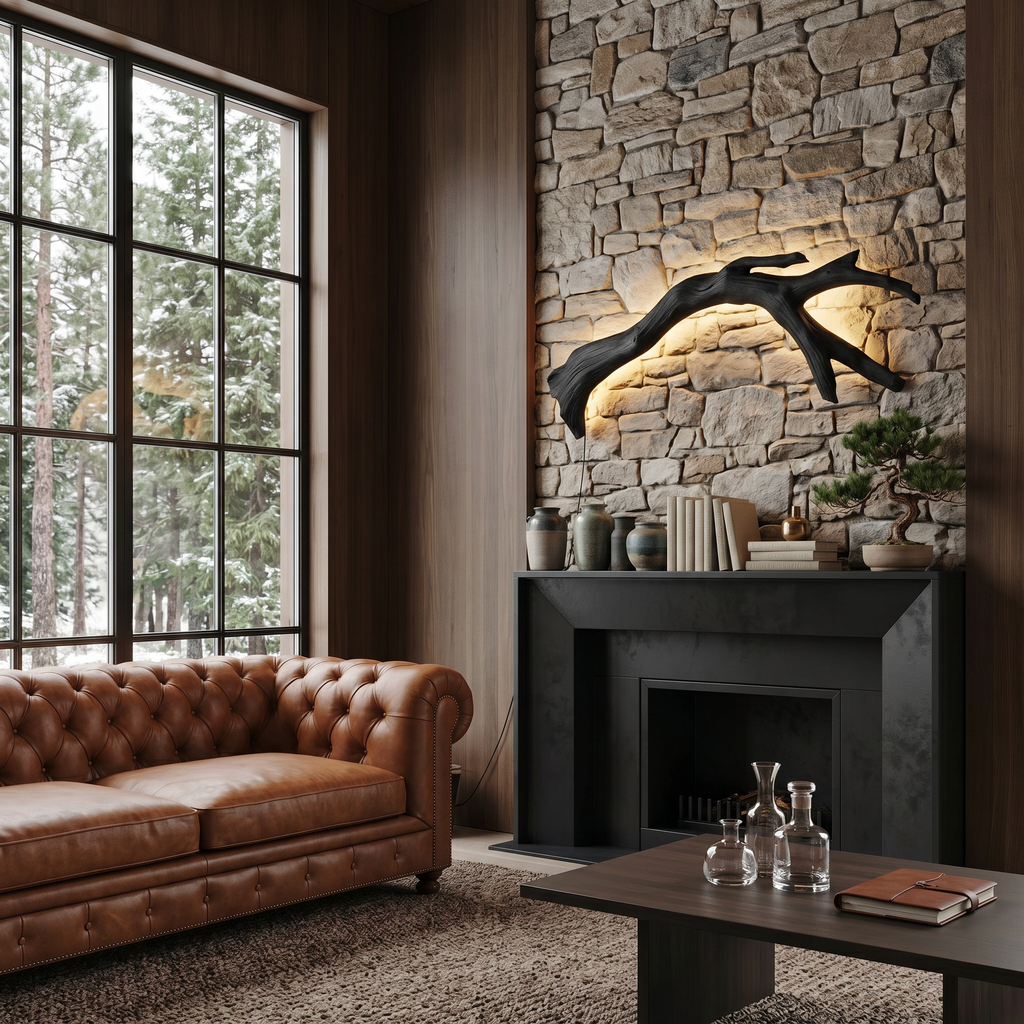 Modern Organic Branch LED Wall Lamp For Bedroom