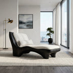 Modern Chaise Lounge With Curved Base For Living Room