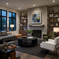 Modern Round Coffee Table With Shelf For Living Room And Lounge