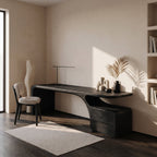 Organic Desk With Drawer Storage For Home Office