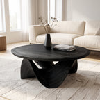 Sculptural Round Coffee Table For Holiday Decor