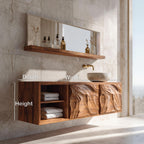 Minimal Sculptural Bathroom Vanity For Bathroom Interior