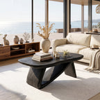 Modern Wooden Live Edge Coffee Table For Furniture Decor And Home Style