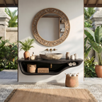 Handcrafted Live Edge Vanity For Custom Bathrooms