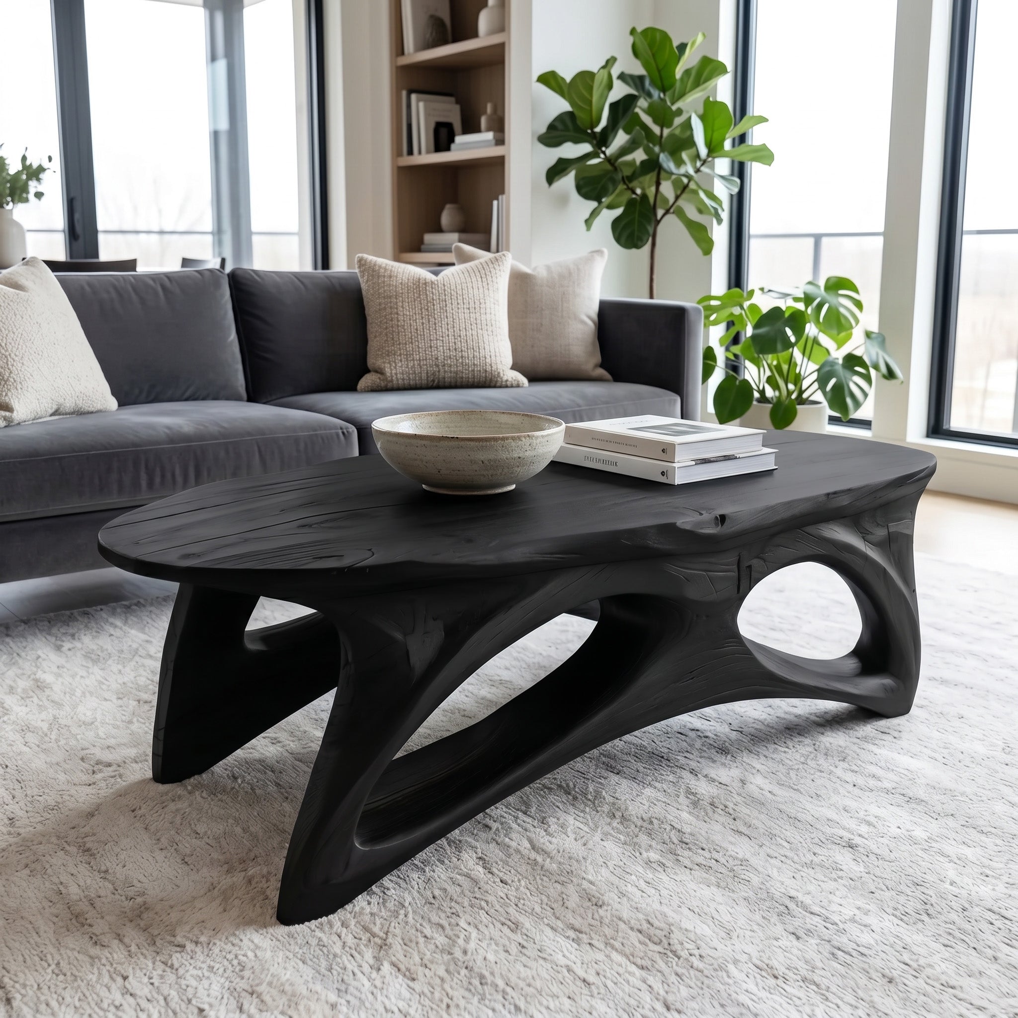 Organic Sculptural Coffee Table For Lounge Or Holiday Decoration