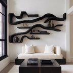 Organic Floating Bookshelf For Living Room Or Study