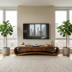 Minimalist Live Edge TV Stand For Living Room