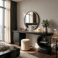 Modern Sculptural Vanity Table For Dressing Area