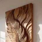 Organic Feather Wall Art Sculpture For Modern Living Space