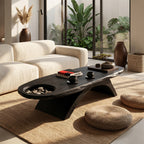 Modern Handcrafted Solid Wood Coffee Table For Living Room Interior