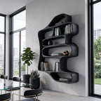 Sculptural Floating Bookshelf For Living Room Or Bedroom