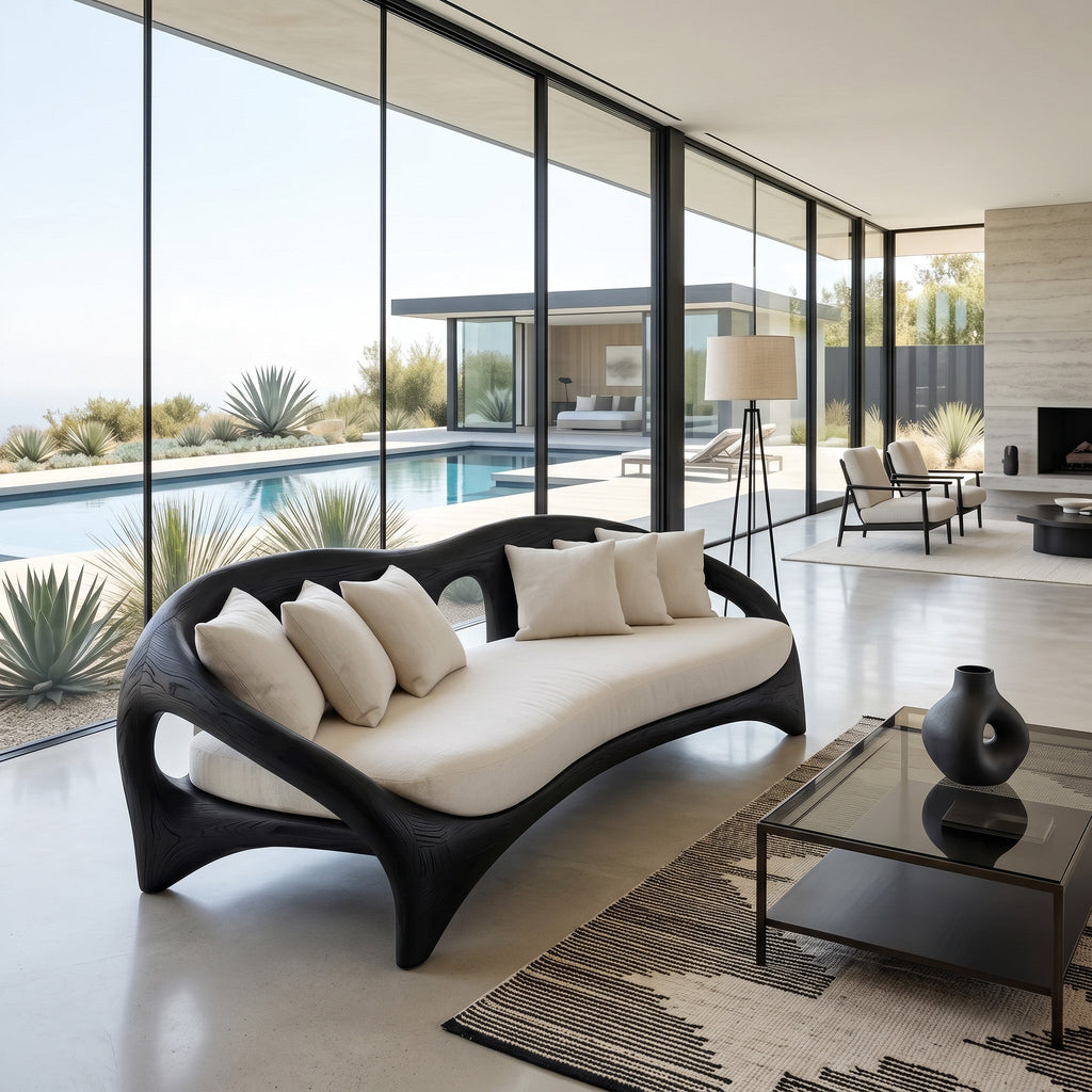 Organic Curved Sofa For Living Room Furniture