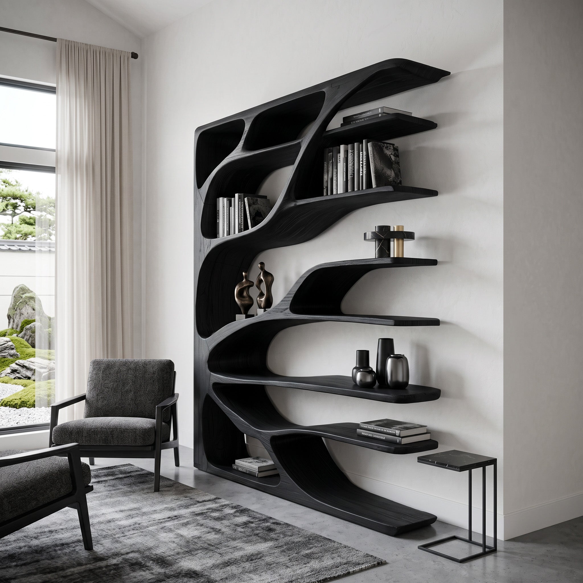 Modern Statement Bookshelf For Home Interiors Decor