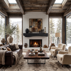 Rustic Fireplace Mantel Beam For Holiday Decoration