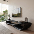 Minimal Curved TV Console For Living Room