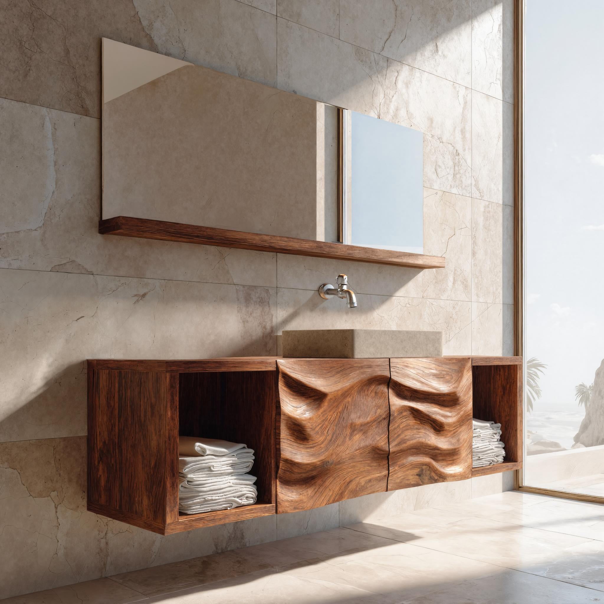 Minimal Bathroom Vanity With Drawers For Bathroom Interior