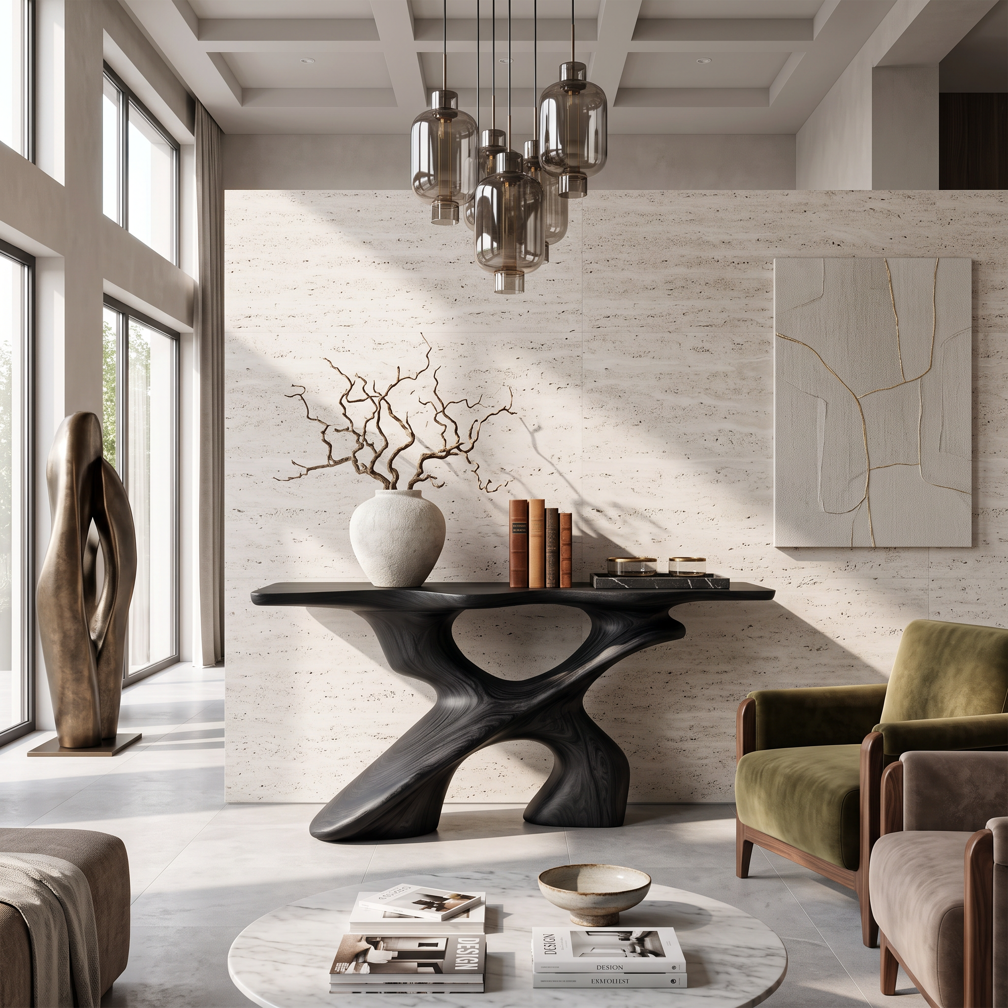 Handcrafted Console Table Furniture Decor