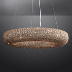 Halo Stranded Crystal Round Chandelier 59"