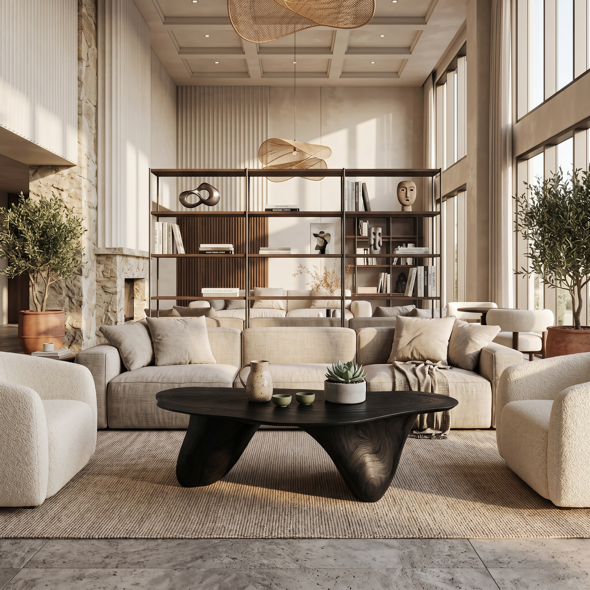 Handcrafted Low Table For Sophisticated Interiors