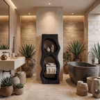 Organic Sculptural Bathroom Shelf For Towels Or Spa Essentials