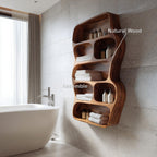 Contemporary Wall Shelf For Bathroom Space