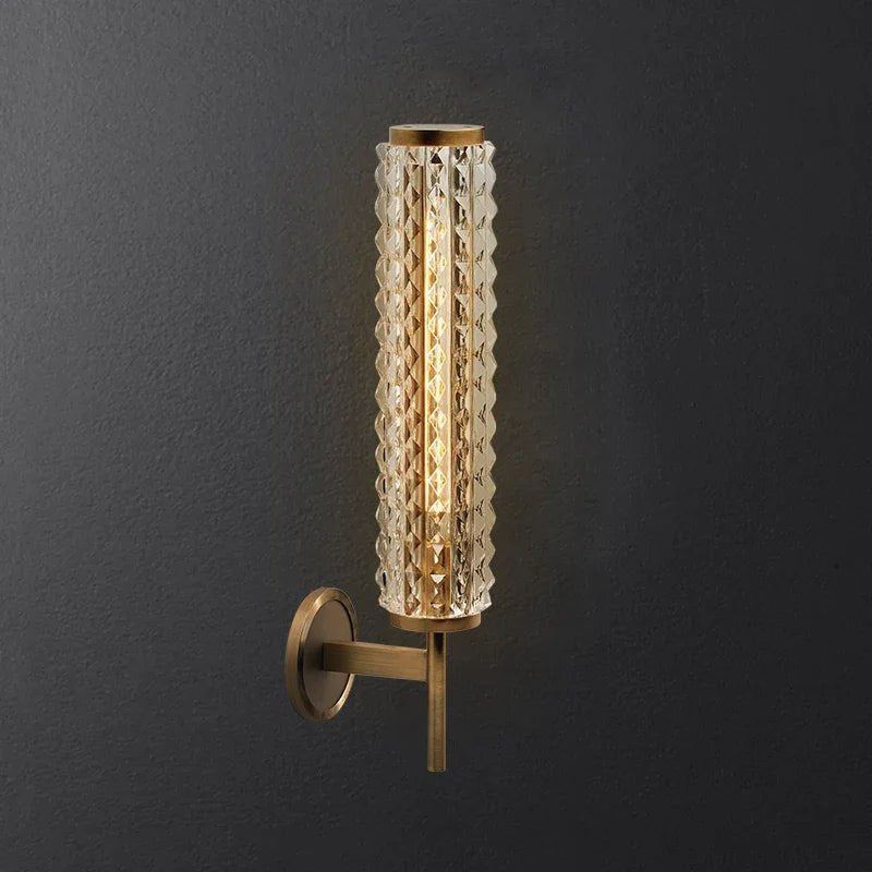 buyValette Crystal & Copper Wall Sconce - Morsale