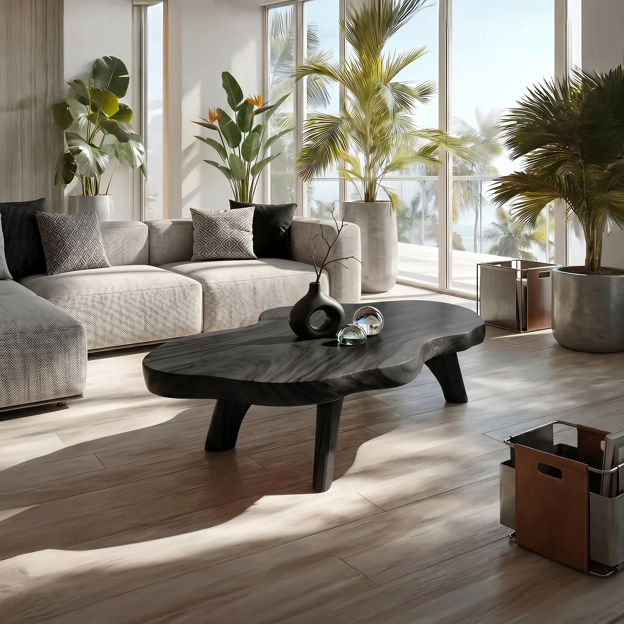 Farmhouse Solid Wood Coffee Table For Living Room Furniture