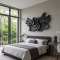 Modern Sculptural Wall Art With Abstract Design For Bedroom