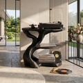 Handcrafted Wooden Media Stand Custom Living Room