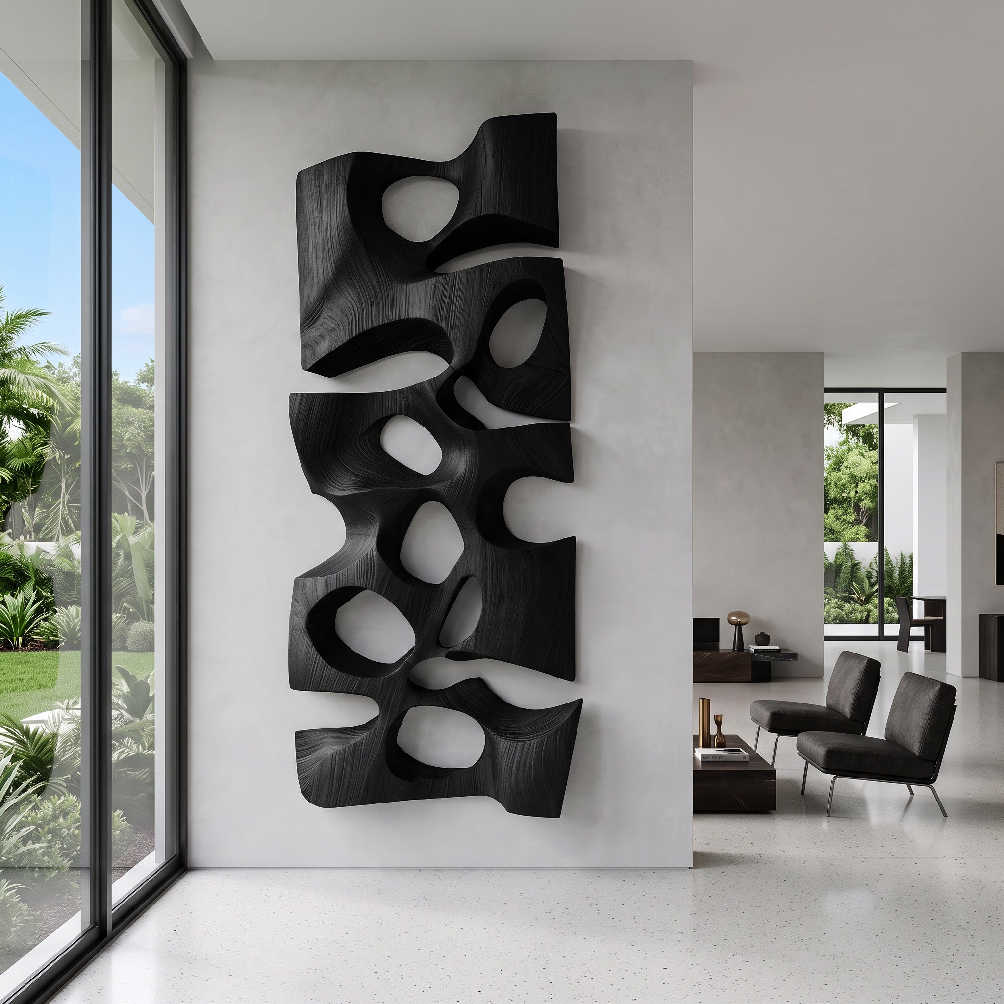 Modern Abstract Wall Sculpture For Living Room