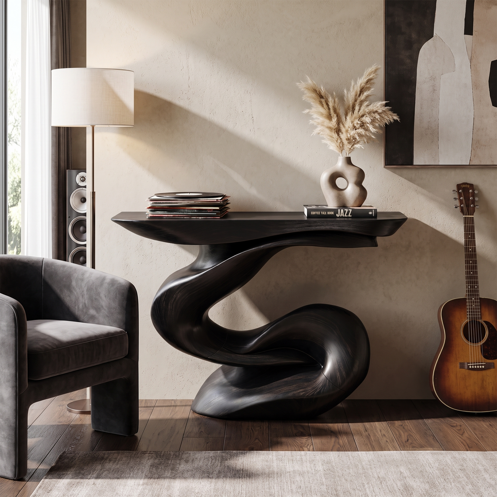 Handcrafted Accent Table Furniture Decor