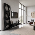 Modern Sculptural TV Wall Console For Living Room Decor