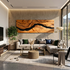 Modern Statement Wall Sculpture For Living Room