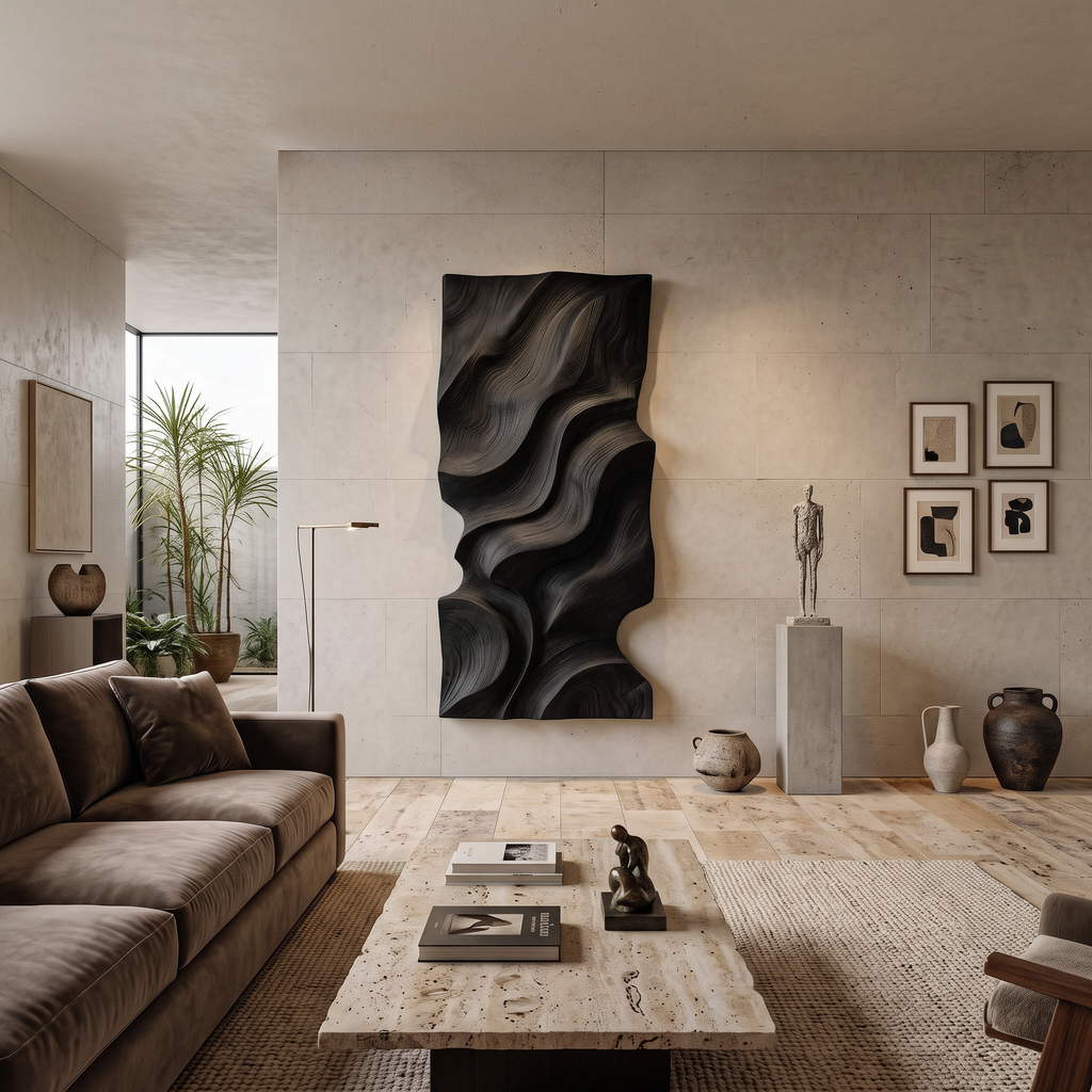 Modern Organic Wall Decor Art Piece For Living Room