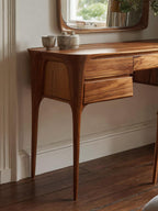 Modern Wooden Vanity Table With Drawers For Bedroom