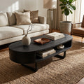 Mid Century Wooden Live Edge Coffee Table For Living Room Furniture Decor