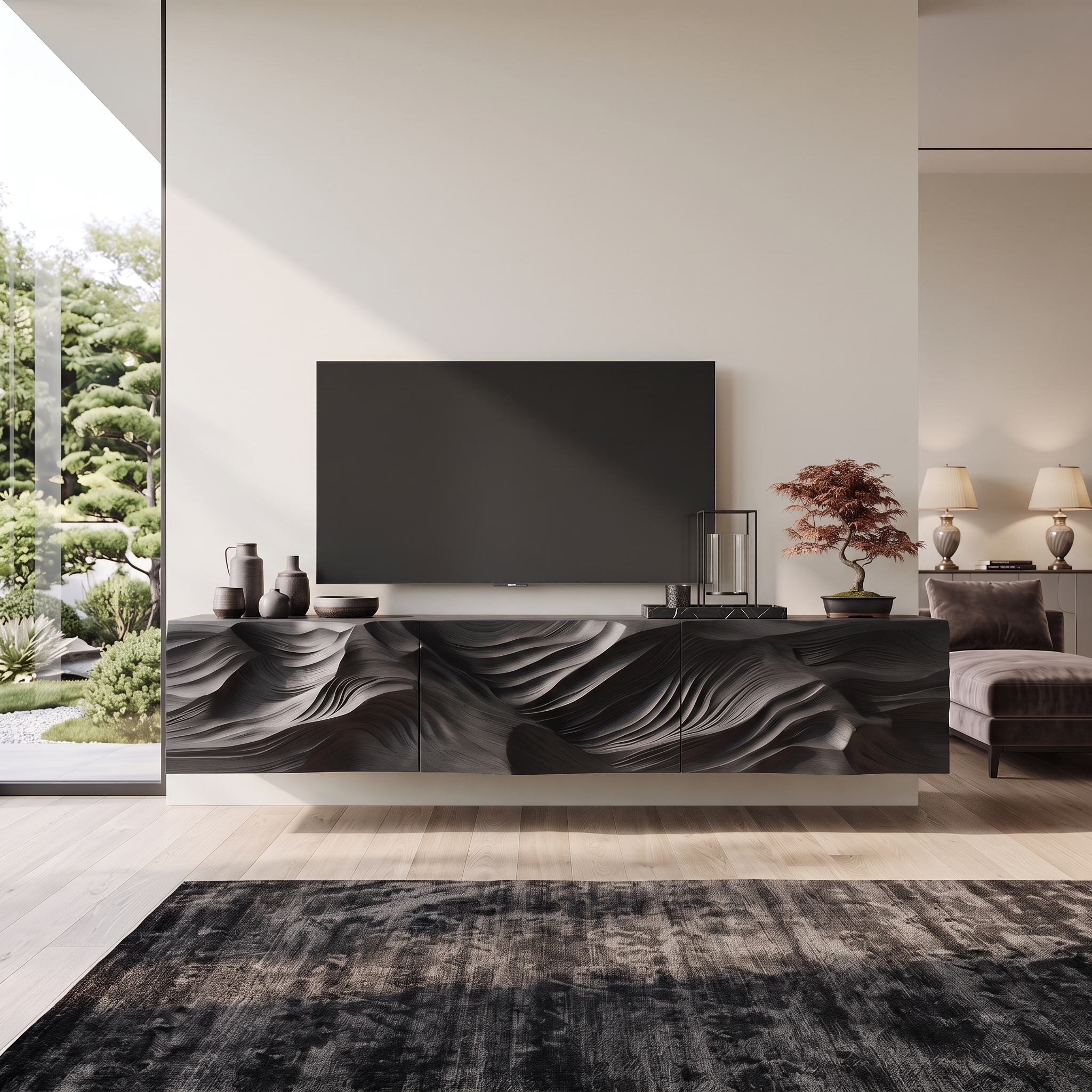 Farmhouse TV Cabinet For Cozy Living Room Decor