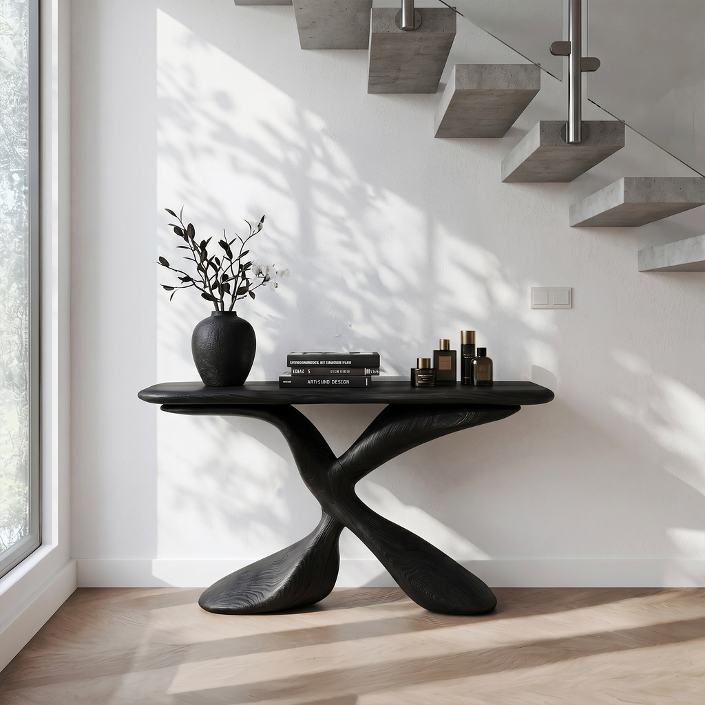 Mid Century Design Console Table For Living Room