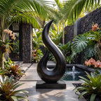 Handcrafted Abstract Sculpture For Outdoor Wall Design