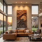 Modern Wall Art With Landscape Design For Living Room
