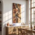Handcrafted Wooden Wall Sculpture For Entryway Design