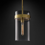 Ravelle Clear Glass Pendant Light
