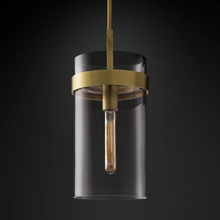 Ravelle Clear Glass Pendant Light