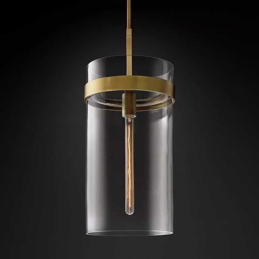 Ravelle Clear Glass Pendant Light
