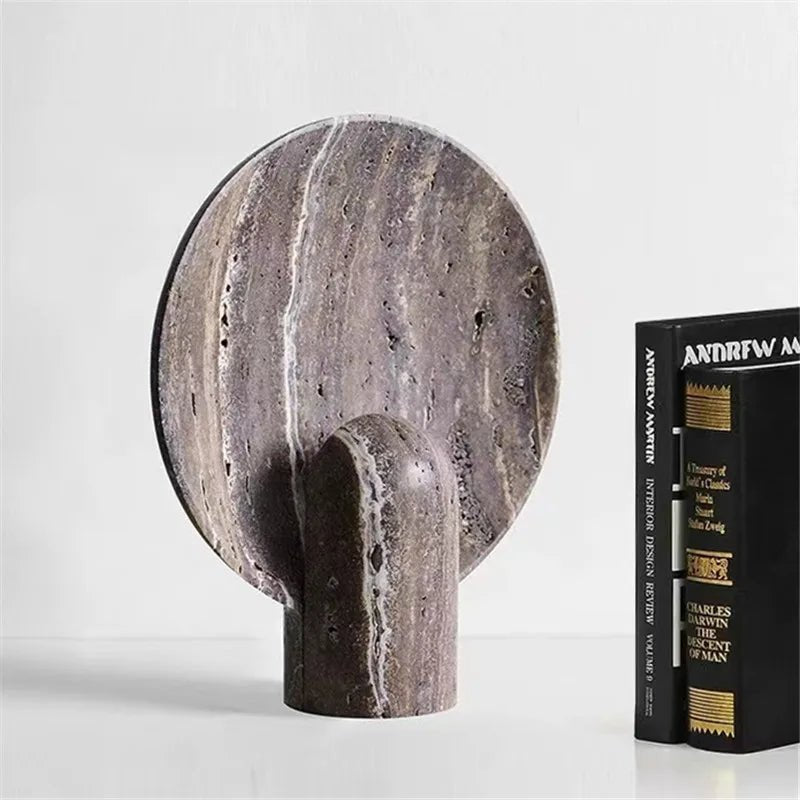 buyLivia Travertine Table Lamp - Morsale