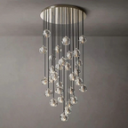 Boule De Radiant Crystal Cluster Chandelier 30"