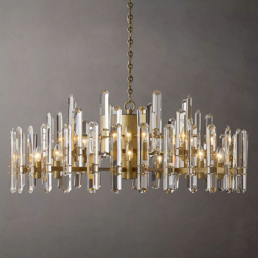 Monclair Radiant Crystal Round Chandelier 48"