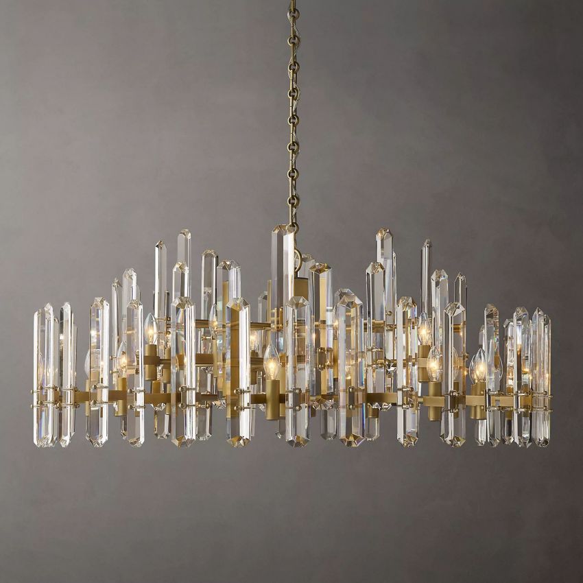 Monclair Radiant Crystal Round Chandelier 48"