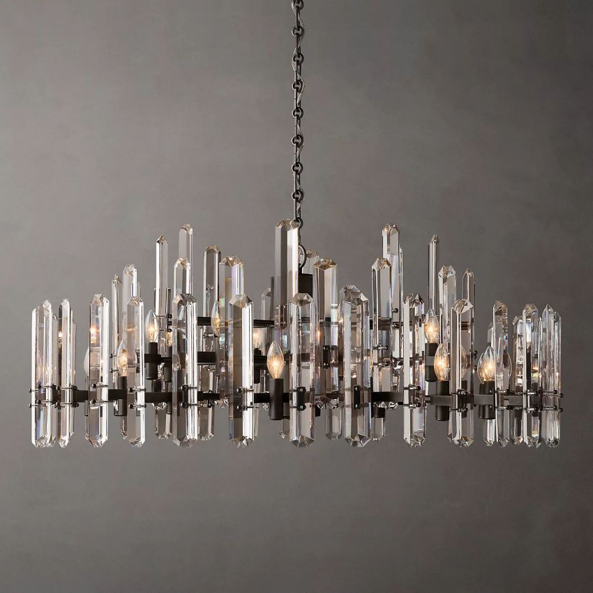 Monclair Radiant Crystal Round Chandelier 48"