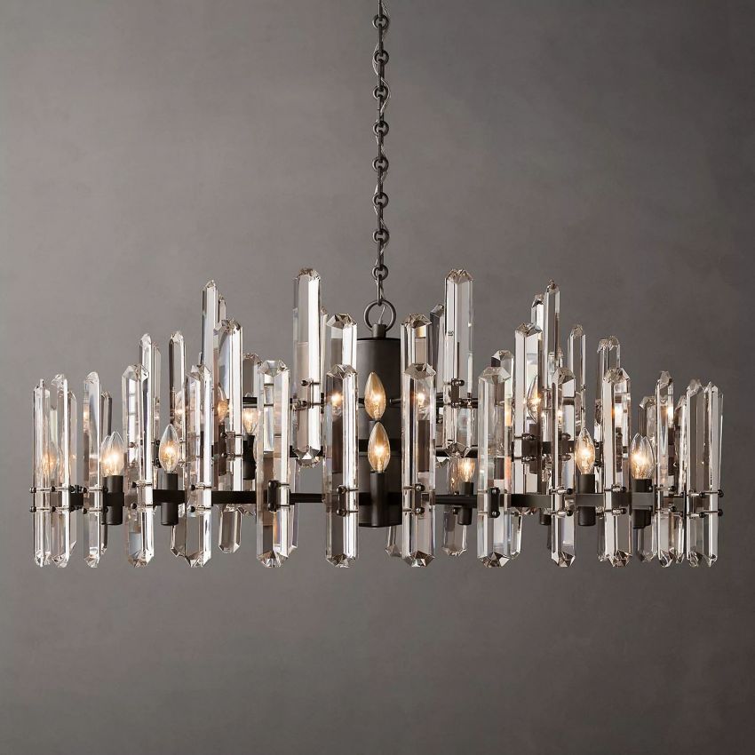 Monclair Radiant Crystal Round Chandelier 48"